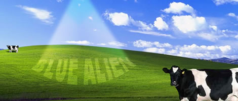 Blue Alien Wallpaper
